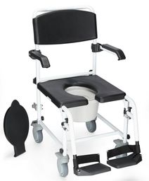 Dusch- und Toilettenrollstuhl 5" Räder