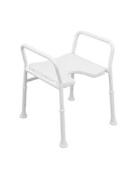 Aluminium-Duschhocker mit Armlehnen