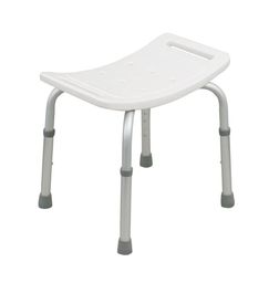 Duschhocker mit gebogener Sitzfläche