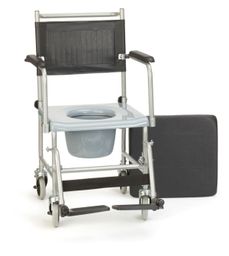 Fahrbarer Toilettenstuhl - pulverbeschichtet