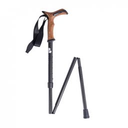 faltbarer Saljol Gehstock aus Carbon mit Korkgriff