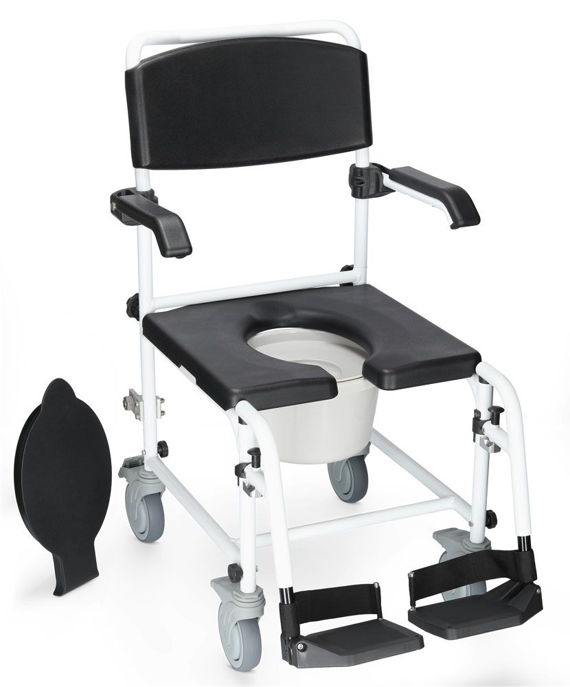 Dusch- und Toilettenrollstuhl 5" Räder