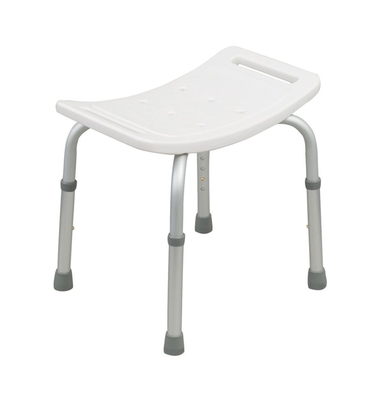Duschhocker mit gebogener Sitzfläche