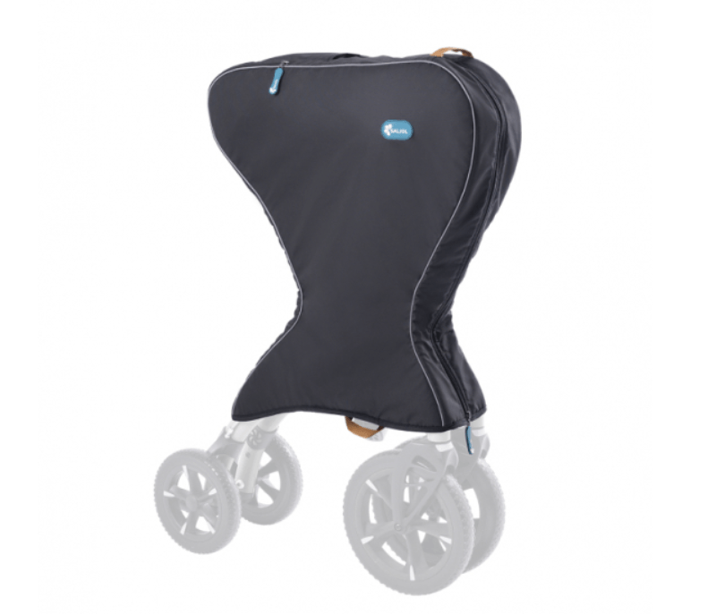 Rollatortasche über einem Saljol Rollator.